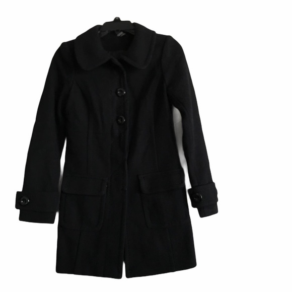 Jackets & Blazers - H&M Women’s black coat 🧥